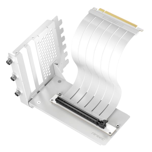 Antec RTX40 PCIe4.0 Riser Cable Vertical Bracket Kit - White - Unboxed