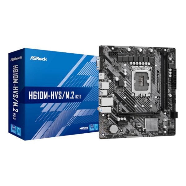 ASRock H610M-HVS/M.2 R2.0 Intel LGA 1700 m-ATX Motherboard - Unboxed