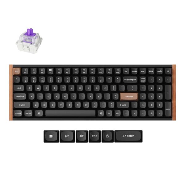 Keychron K4 HE Wireless Magnetic Switch Mechanical Keyboard (96% Layout, Gateron Hall Effect Switches)