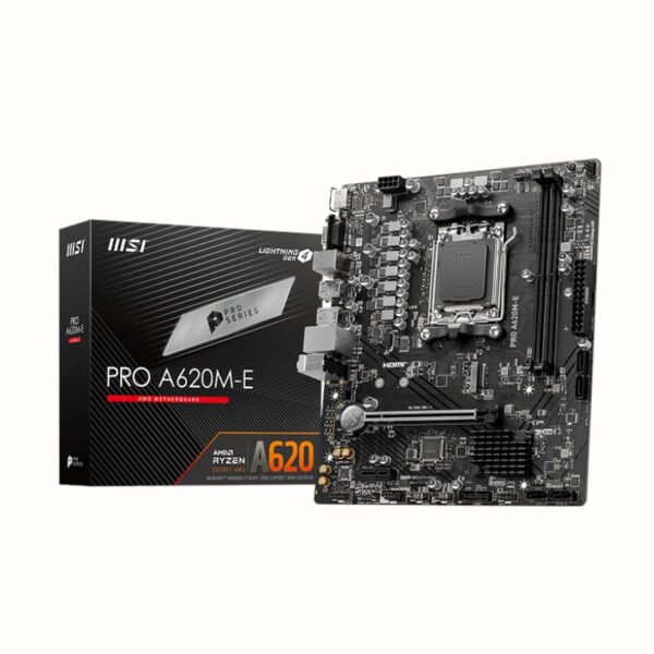 MSI A620M-E PRO AMD AM5 MATX Gaming Motherboard - Unboxed