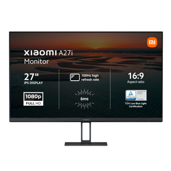 Xiaomi A27i 27" Full HD 1080p IPS Monitor (100Hz, 6ms, 16:9, HDMI/DP, Flicker-Free, and VESA Mount) - Unboxed