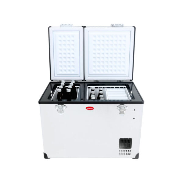 SnoMaster 56L Stainless Steel Dual Fridge/Freezer Double Door